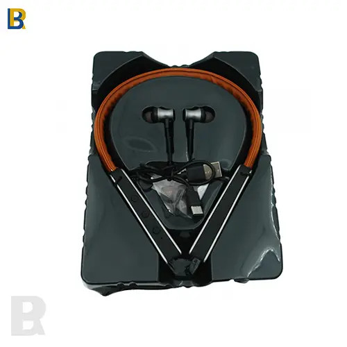 هندزفری گردنی پاپادا A12 بلوتوثی با قابلیت رمخور و طراحی مدرن.