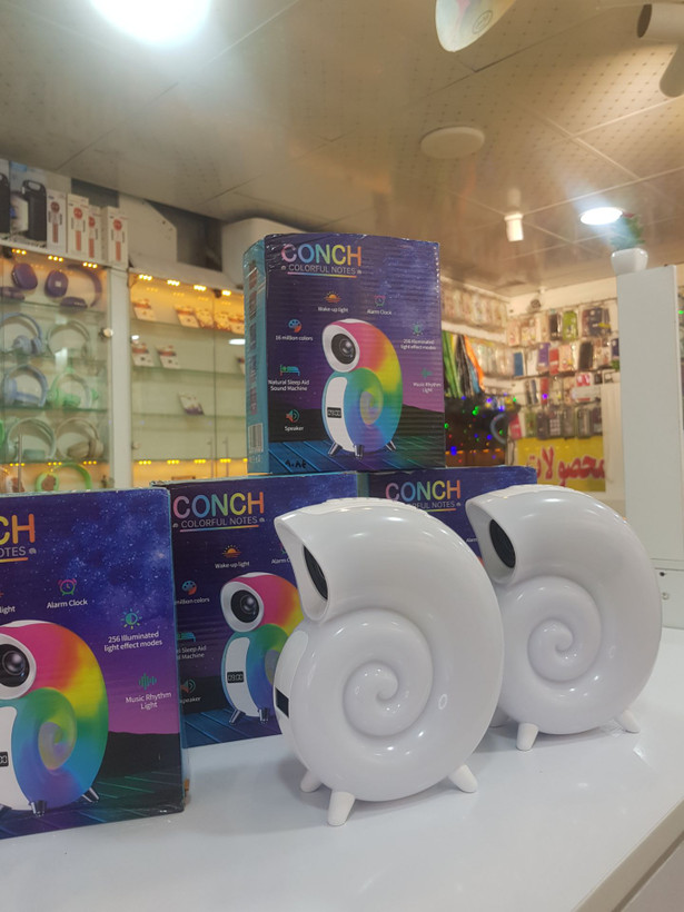 اسپیکر حلزونی چراغ خواب RGB برند CONCH مدل N63