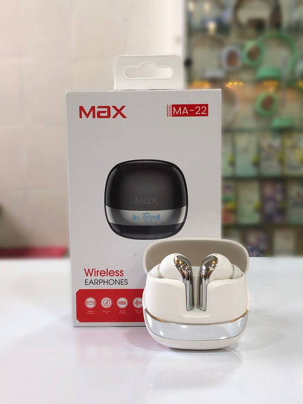 هندزفری بلوتوثی مکس مدل MA-22 با طراحی شیک و صدای فوقالعاده - مناسب برای ورزش و استفاده روزمره