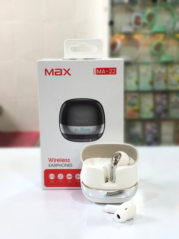هندزفری بلوتوثی مکس مدل MA-22 با طراحی شیک و صدای فوقالعاده - مناسب برای ورزش و استفاده روزمره