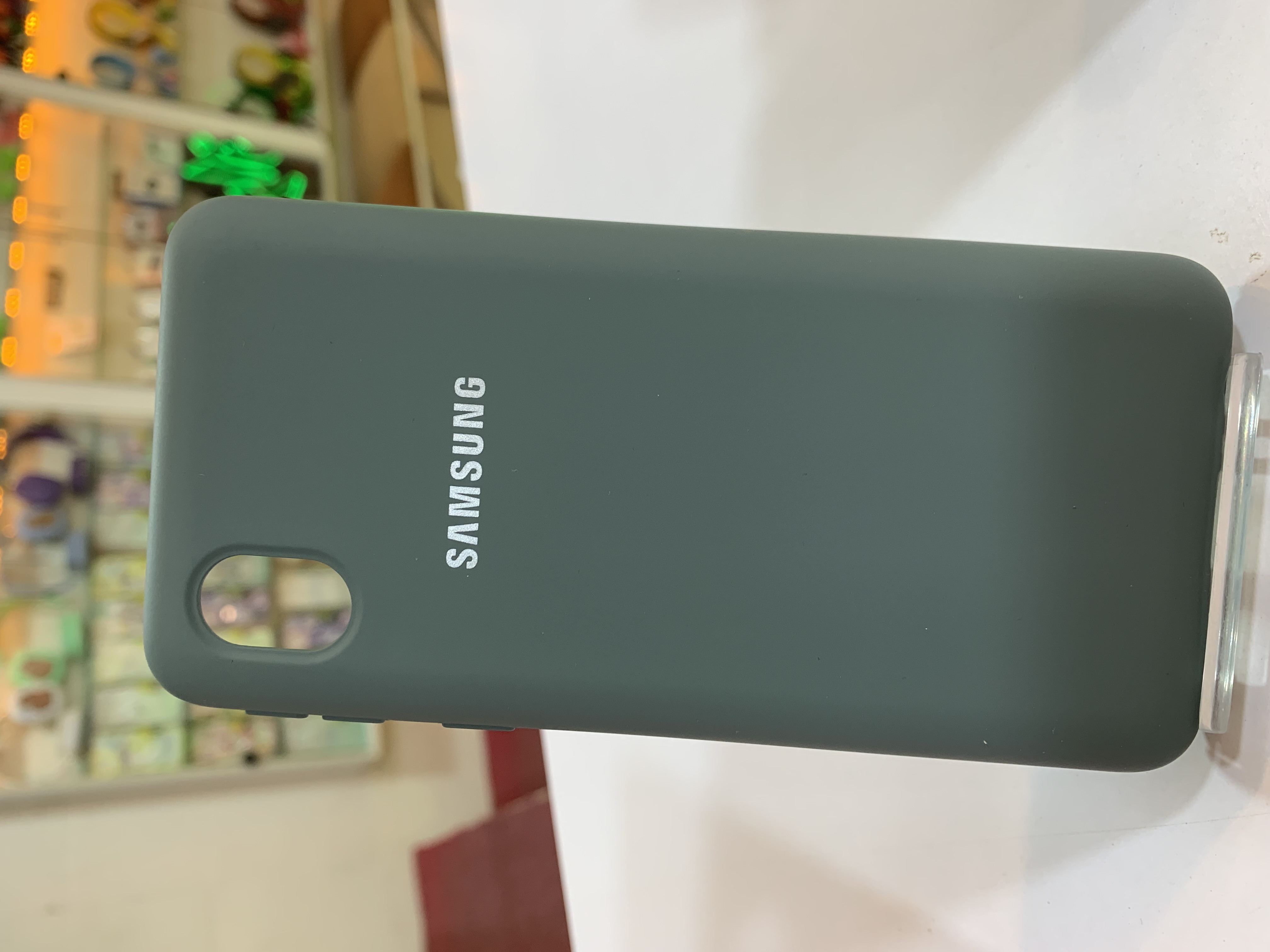 قاب گوشی سیلیکون سامسونگ A01core به رنگ سبز