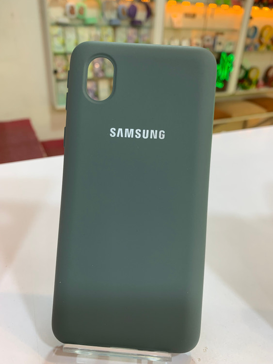 قاب گوشی سیلیکون سامسونگ A01core به رنگ سبز