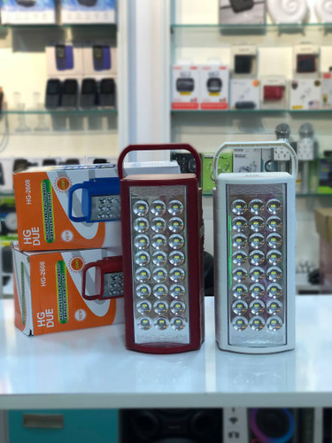 چراغ اضطراری HD DUE مدل HG-2608 رنگ قرمز و سفید با قابلیت شارژ همراه - فروشگاه مُجیتِل