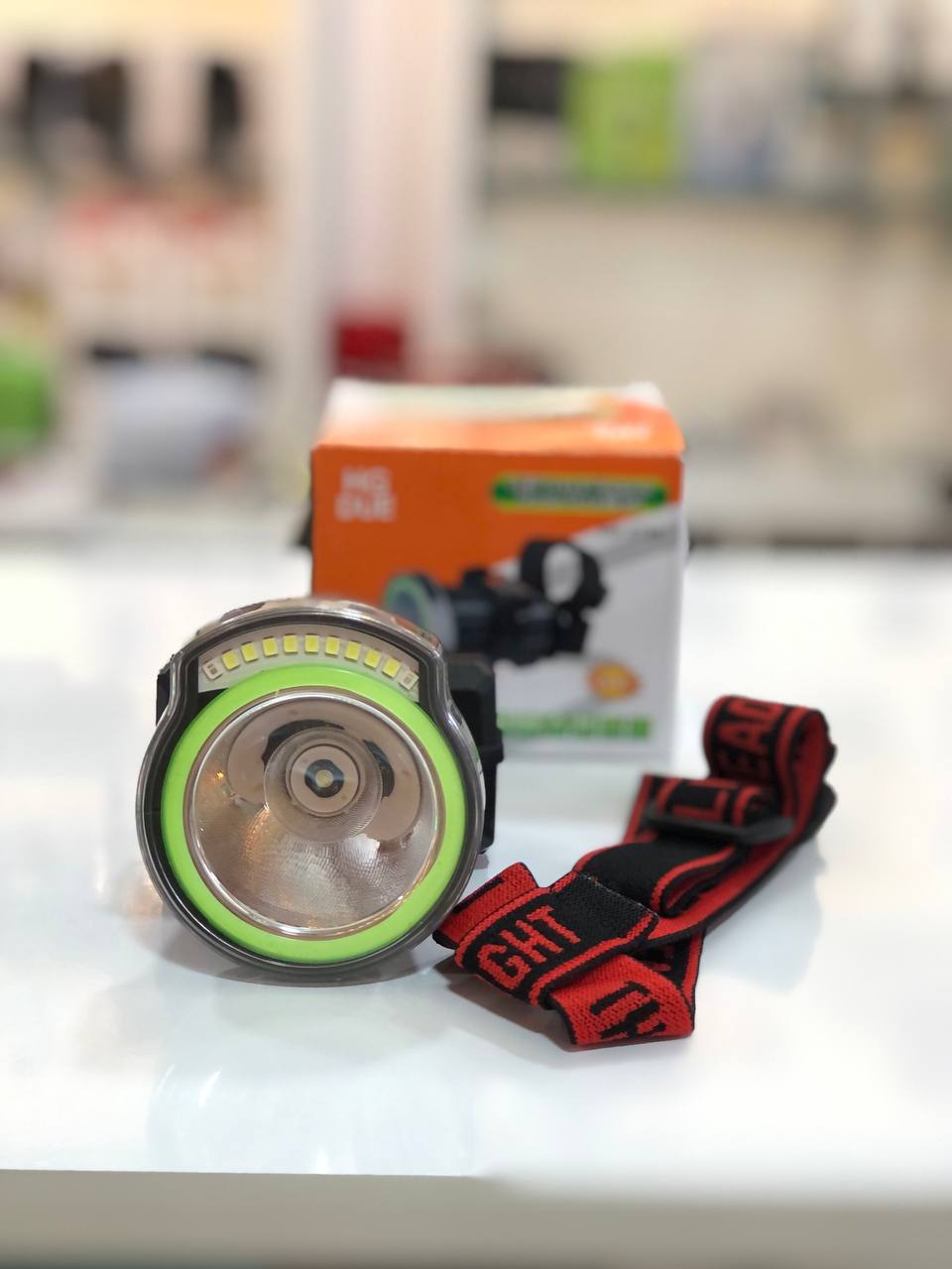 چراغ پیشانی HG-3708 با نور لیزری LED و قابلیت تنظیم شدت نور - فروشگاه مُجیتِل