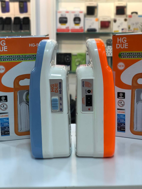 نمای کناری چراغ اضطراری HG-500B برند HD DUE - فروشگاه مُجیتِل