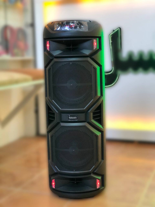 اسپیکر گلکسی بیت GS-41 با بلوتوث، میکروفون بیسیم و نورپردازی LED