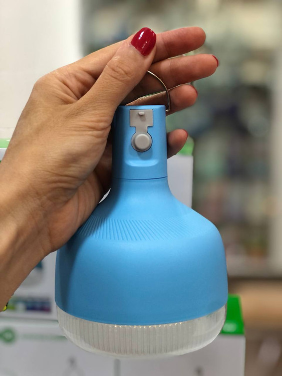 لامپ شارژی DP مدل DP-7859 با ۵ حالت روشنایی و آویز برای استفاده راحت