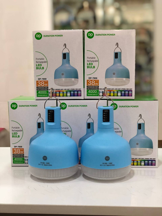 لامپ شارژی DP-7859 با نشانگر وضعیت شارژ و قابلیت استفاده طولانیمدت