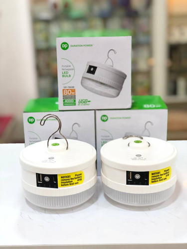 لامپ شارژی DP-7823B با پورت USB-C برای شارژ سریع و باتری ۴۰۰۰ میلیآمپر