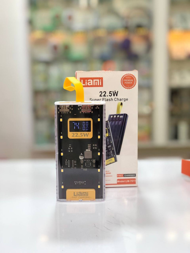 پاوربانک Liami LM-7011 با فناوری Power Delivery و طراحی مقاوم