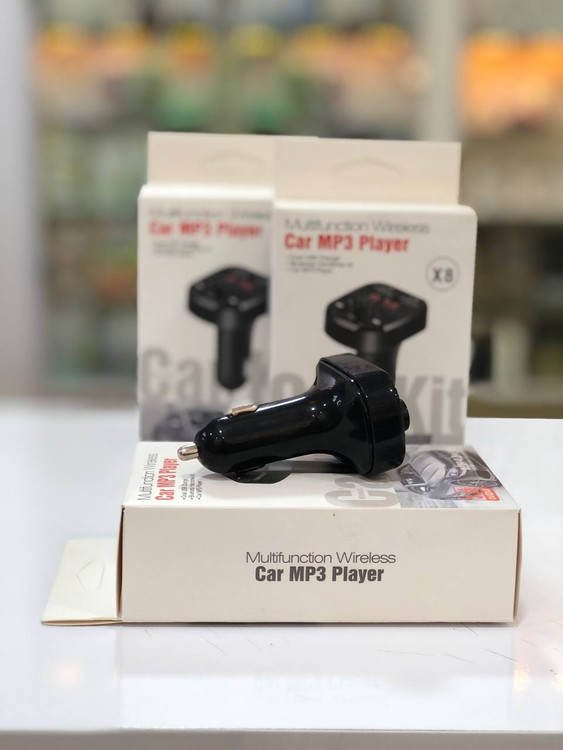 پخشکننده افام خودرو X8 با درگاه USB و پورت کارت حافظه microSD