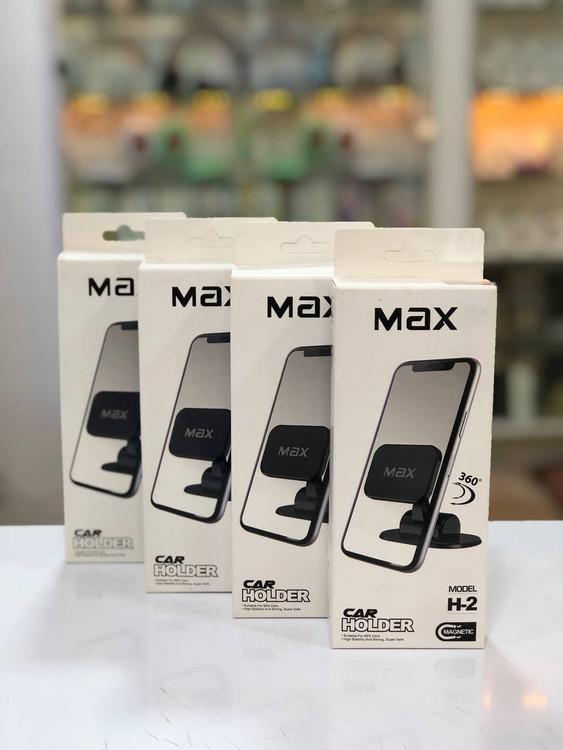 پایه نگهدارنده گوشی مگنتی MAX مدل H-2 رنگ مشکی