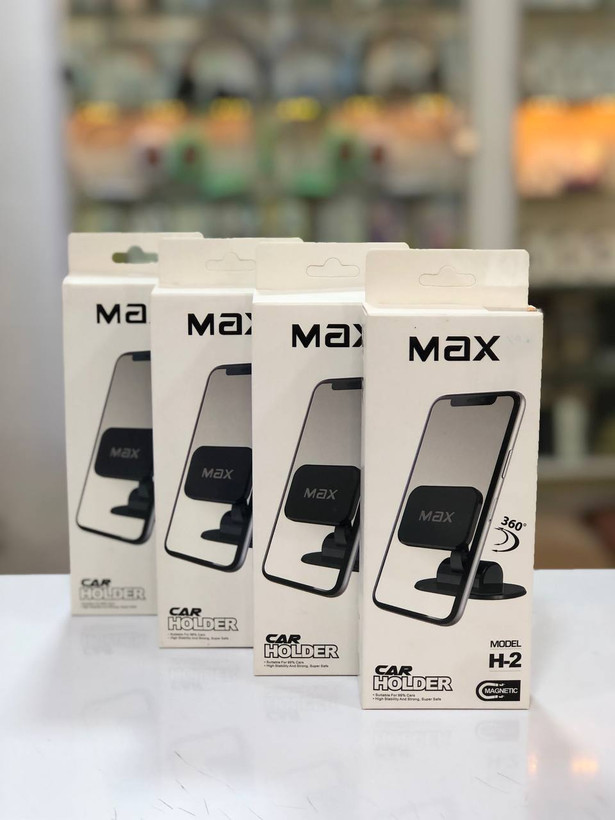 پایه نگهدارنده گوشی مگنتی MAX مدل H-2 رنگ مشکی