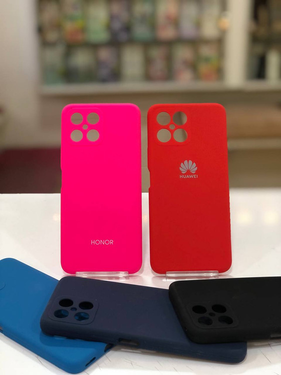 قاب سیلیکونی اورجینال Honor X8 با رنگبندی متنوع و محافظ لنز