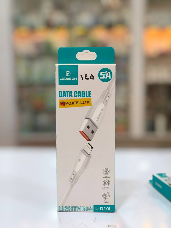 کابل دیتا لایتنینگ LEDASON L-D10L با سیم مسی چهار رشته