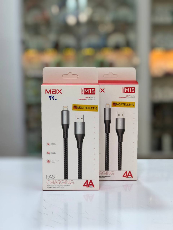 کابل فست شارژ آیفون مکس 1 متر با گارانتی 6 ماهه