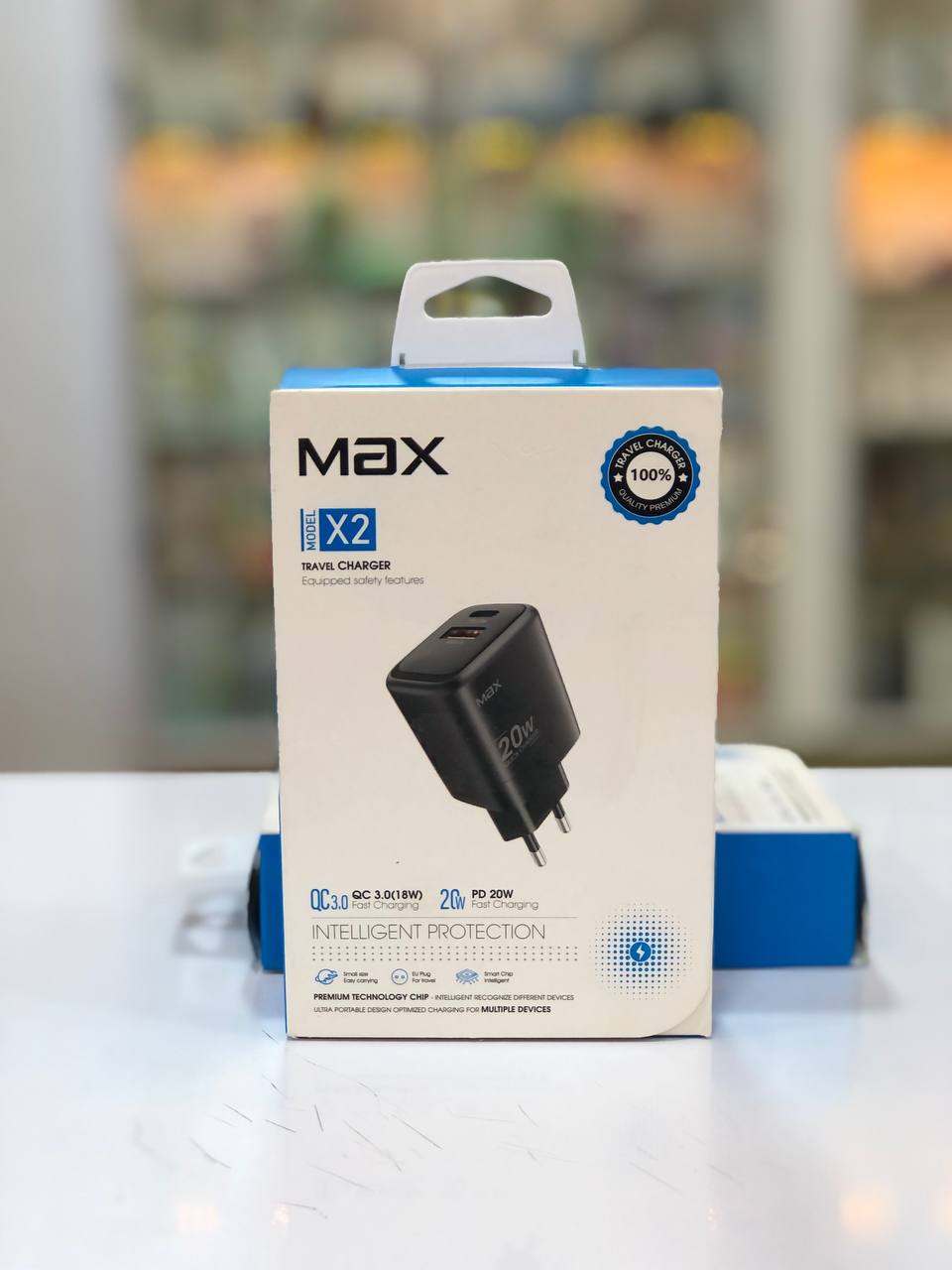آداپتور شارژر MAX X2 دو خروجی فست شارژ