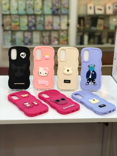 گارد سیلیکونی موجدار عروسکی سامسونگ A14 در طرحها و رنگهای مختلف