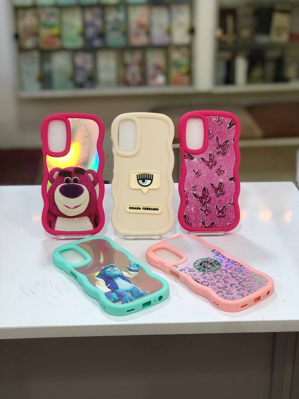 گارد سیلیکونی موج‌دار عروسکی و هولوگرامی فانتزی سامسونگ A15 در طرح‌های متنوع