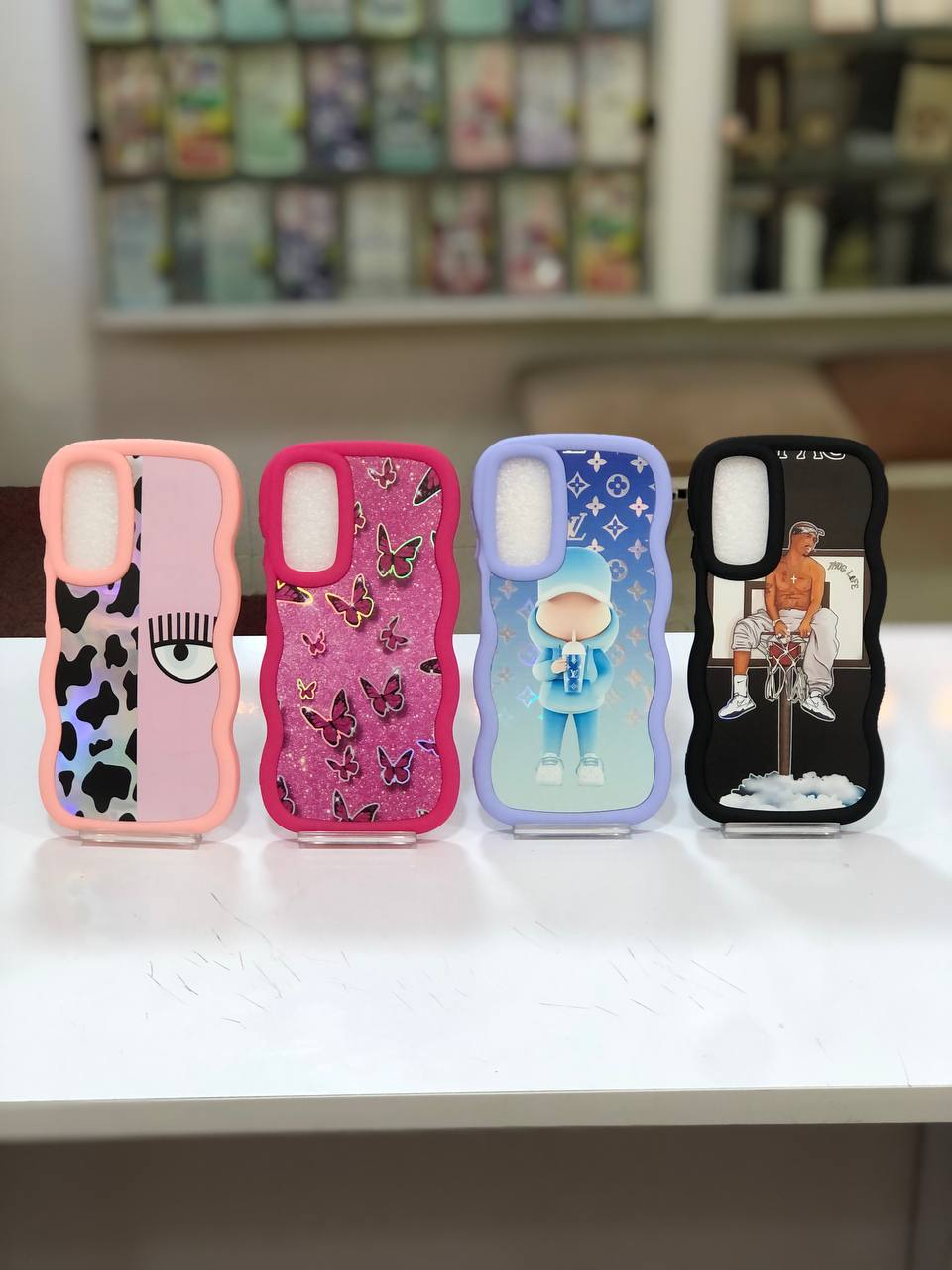 گارد سیلیکونی موج‌دار عروسکی و هولوگرامی فانتزی سامسونگ A25 در طرح‌های متنوع