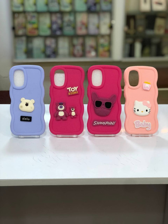 گارد سیلیکونی موجدار عروسکی سامسونگ A32 4G در طرحها و رنگهای مختلف