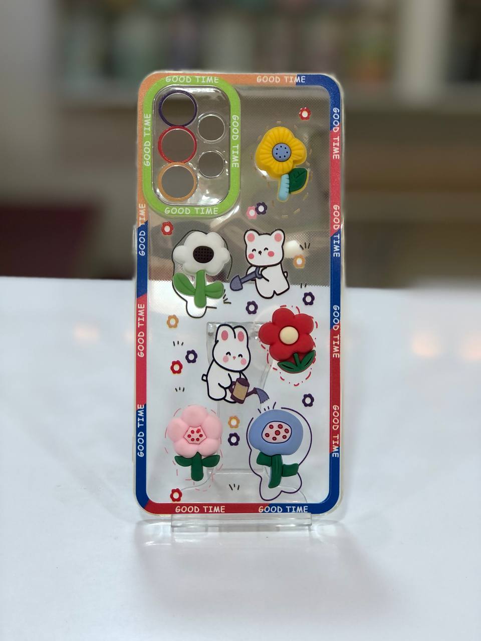 قاب ژله ای استیکر دار فانتزی با عروسک سه بعدی سامسونگ A33