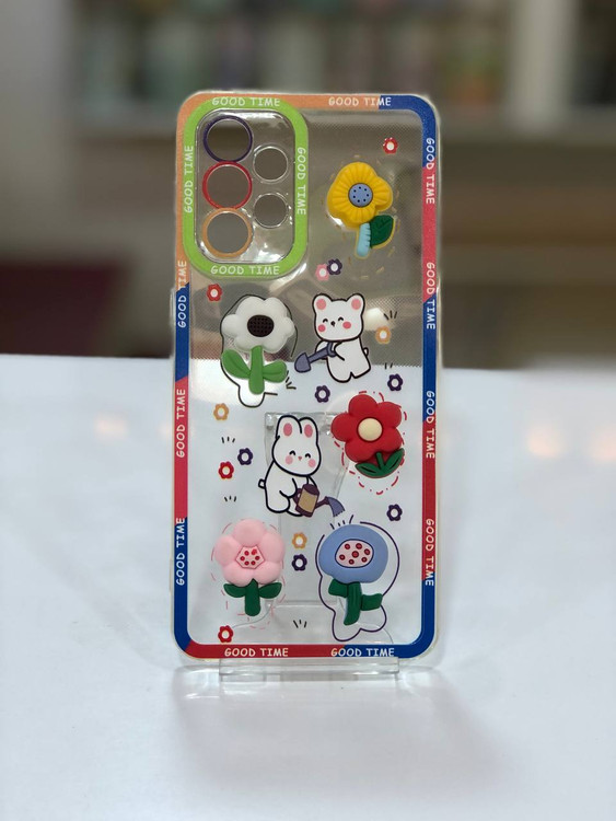 قاب ژله ای استیکر دار فانتزی با عروسک سه بعدی سامسونگ A33