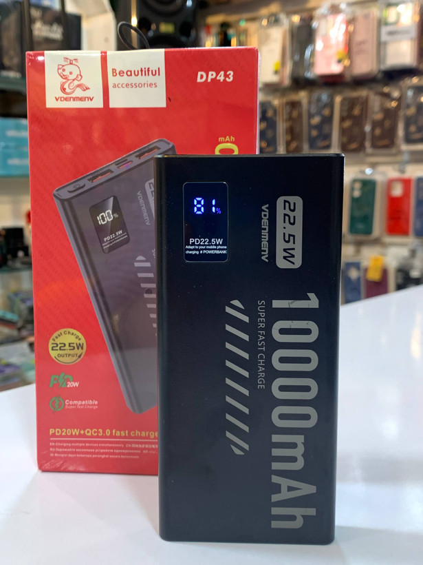 پاوربانک فست شارژ دنمن DP43 با شارژگیری سریع