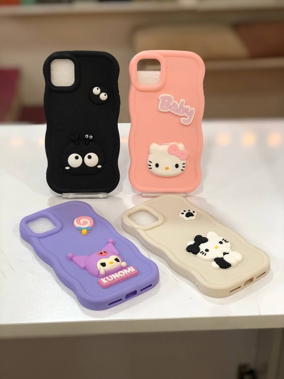 گارد سیلیکونی موج‌دار عروسکی آیفون 11 در طرح‌ها و رنگ‌های مختلف