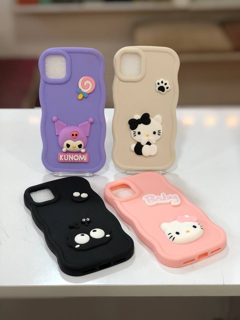 گارد سیلیکونی موج‌دار عروسکی آیفون 11 در طرح‌ها و رنگ‌های مختلف