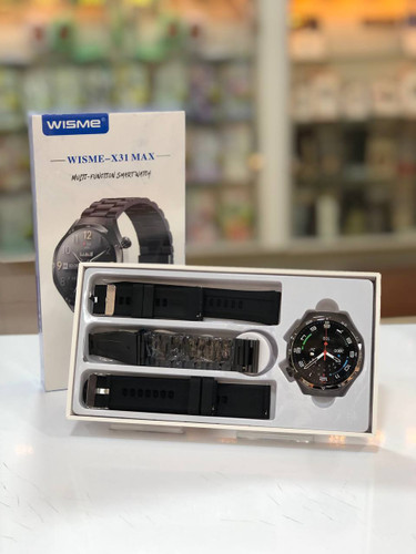 Wisme X31 Max Smart Watch with round AMOLED display and aluminum body