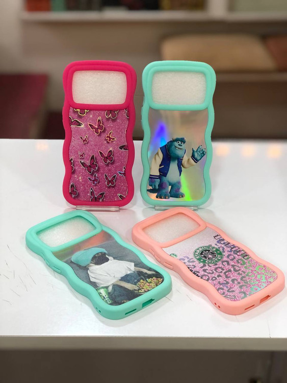 قاب عروسکی سیلیکونی و قاب هولوگرامی موجدار مناسب پوکو X6 Pro