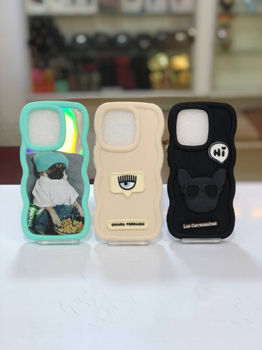 قاب عروسکی سیلیکونی و قاب هولوگرامی موجدار مناسب شیائومی Note13 4G