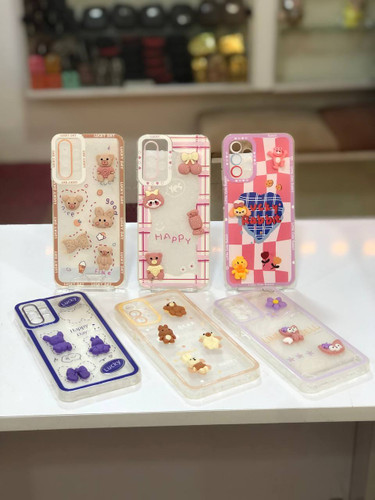 قاب ژله ای استیکر دار فانتزی با عروسک سه بعدی سامسونگ A13