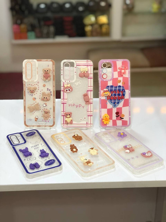 قاب ژله ای استیکر دار فانتزی با عروسک سه بعدی سامسونگ A13