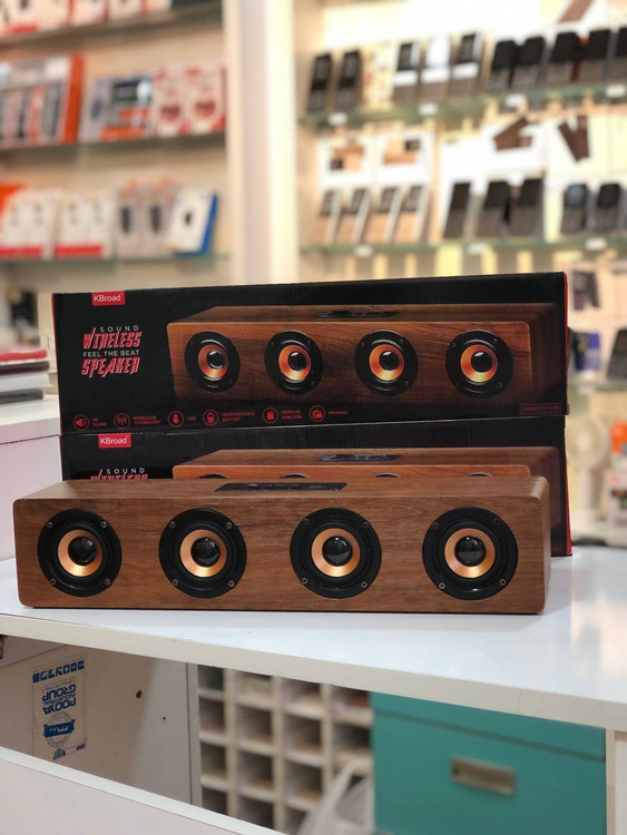 اسپیکر بلوتوثی Kboard مدل KTS-1108 بدنه چوبی