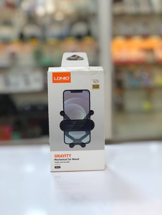 جعبه هولدر موبایل LDNIO MG03 مدل Gravity Mechanical Car Mount مناسب نصب روی دریچه کولر ماشین