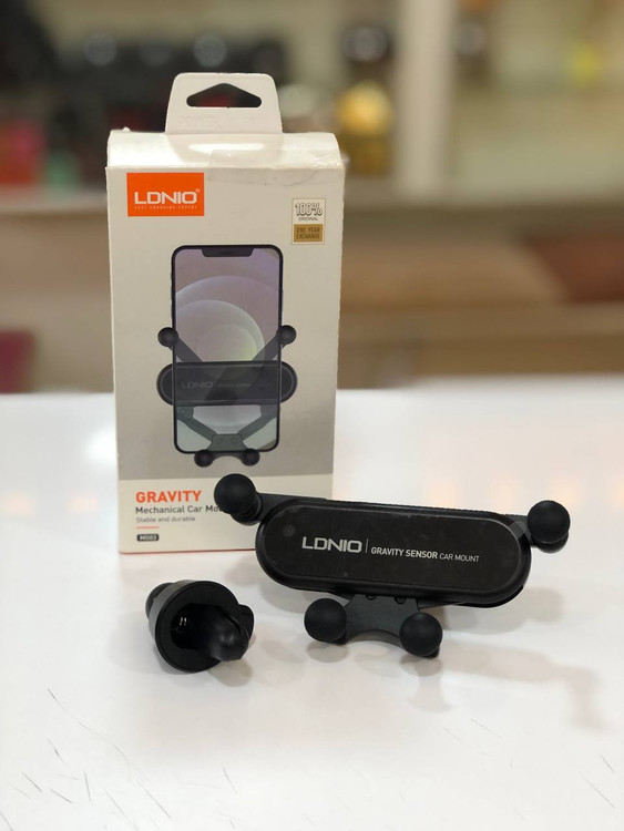 هولدر دریچه کولری موبایل LDNIO MG03 بههمراه جعبه اصلی، طراحی گیرهای و نگهدارنده ایمن گوشی برای خودرو