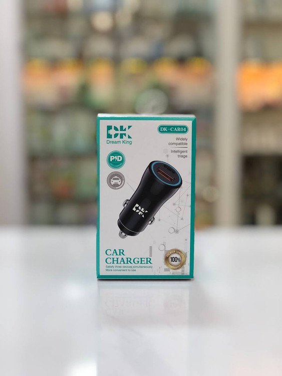 نمای بستهبندی شارژر فندکی Dream King مدل DK-CAR04