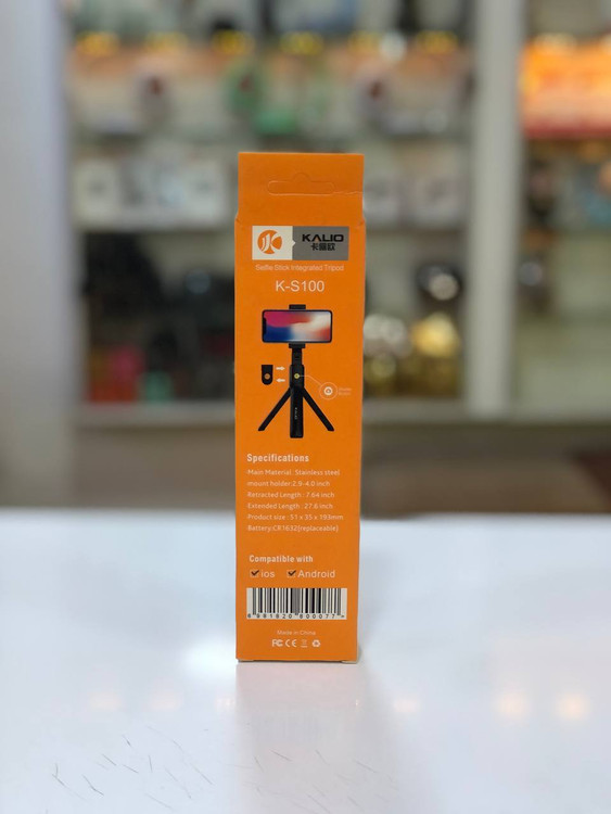 مونوپاد و سهپایه کالیو مدل K-S100 به همراه ریموت بلوتوثی مخصوص عکاسی