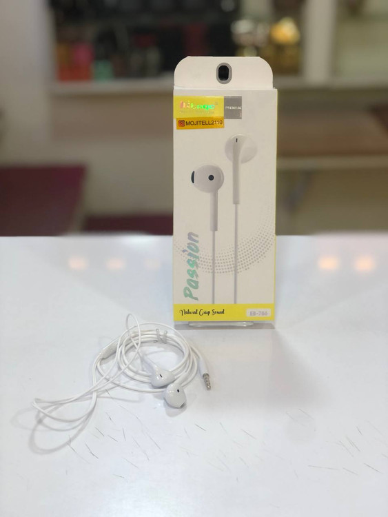 بستهبندی اصلی هندزفری هیتج EB-786 رنگ سفید