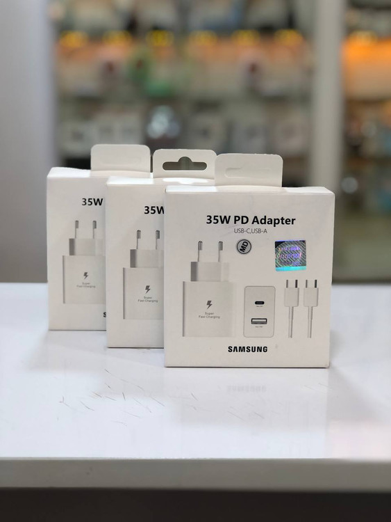 شارژر 35 وات Samsung EP-TA220 ساخت ویتنام با کابل تایپ سی به تایپ سی