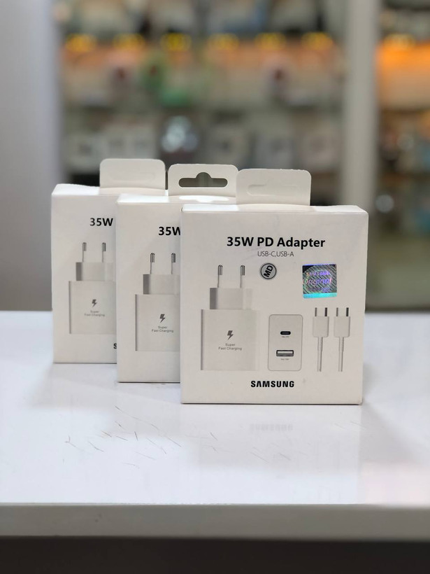 شارژر 35 وات Samsung EP-TA220 ساخت ویتنام با کابل تایپ سی به تایپ سی