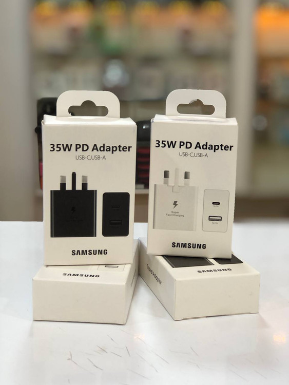 کلگی شارژر سامسونگ 35W با پورت USB و Type-C پشتیبانی از Super Fast Charging