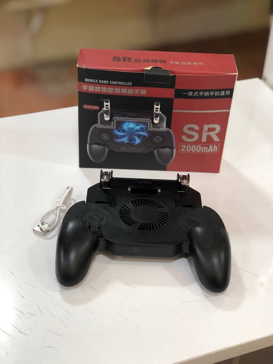 PUBG mobile controller SR with cooling fan and power bank