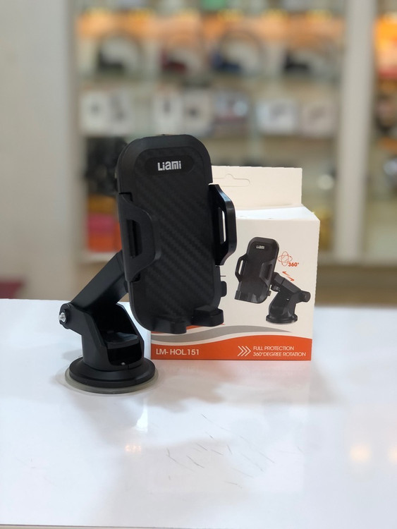 هولدر گیرهای لیامی LM-HOL151 نصب شده روی داشبورد خودرو