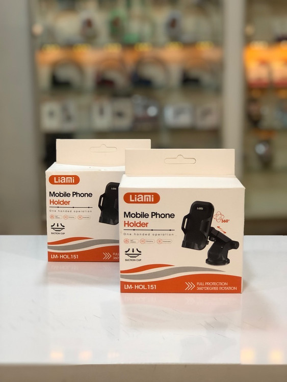 نمای نزدیک هولدر Liami LM-HOL151 و گیره نگهدارنده گوشی