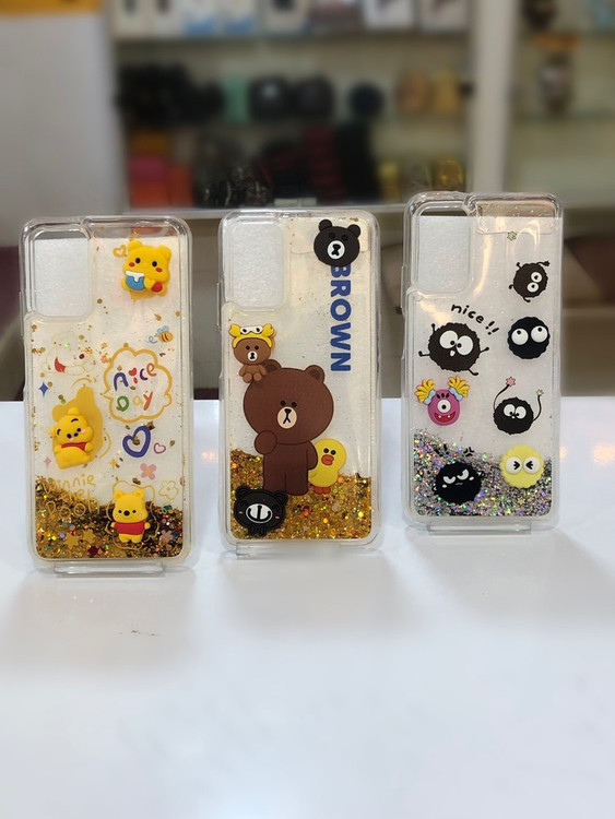 قاب شفاف آکواریومی Poco M3 با اکلیل متحرک و طرح کارتونی