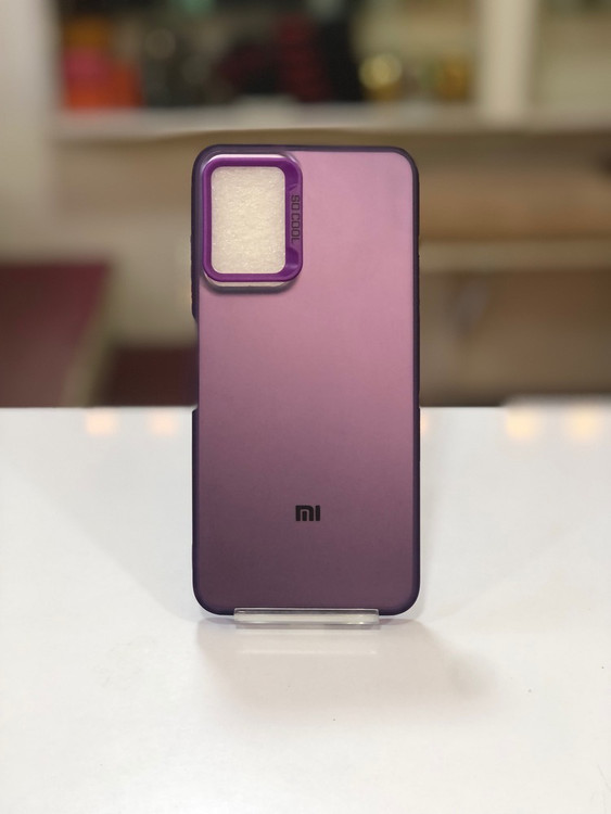 قاب مات گرادیانی بنفش Poco M3 با فریم محافظ دوربین