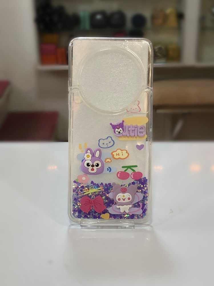 قاب شفاف آکواریومی Redmi 14C با اکلیل متحرک و طرح فانتزی کارتونی